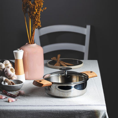 Sauteuse en inox amovible