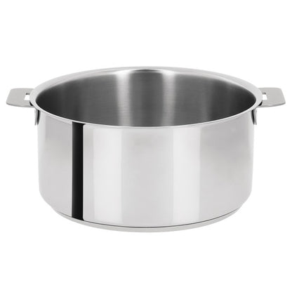 Faitout en inox à poignée amovible