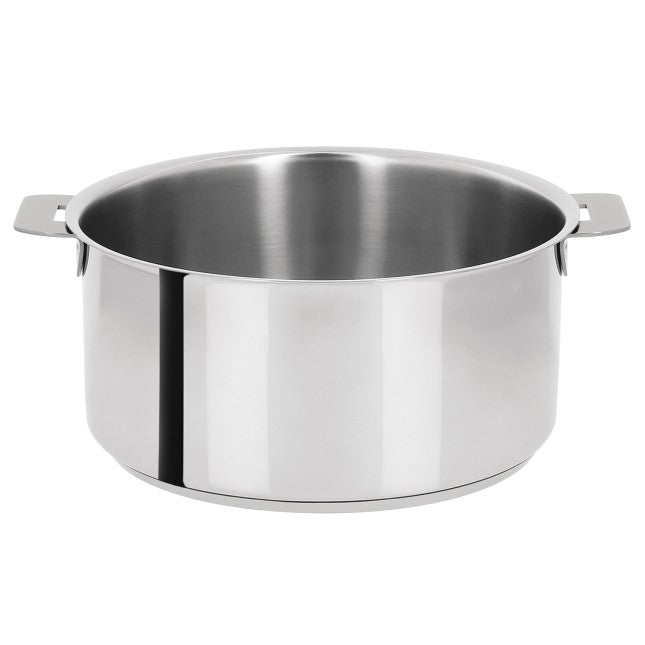 Faitout en inox à poignée amovible