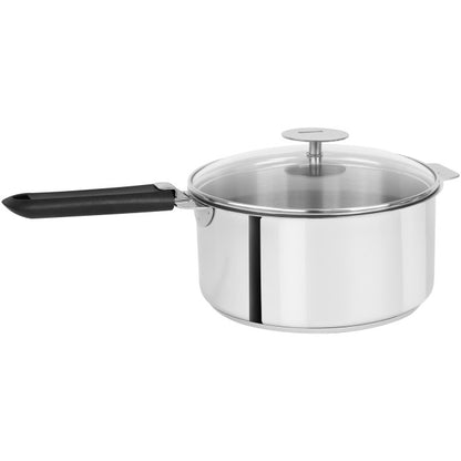 Faitout en inox à poignée amovible
