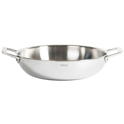 Plat sautoir en inox, 2 anses