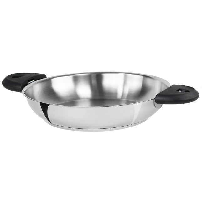 Poêle haute en inox amovible