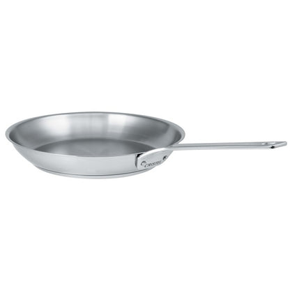 Poêle en inox brossé poignée fixe polie 1826