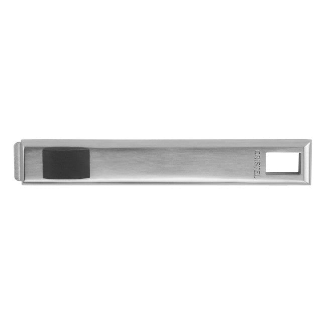 Poignée plate amovible en inox brossé bouton silicone