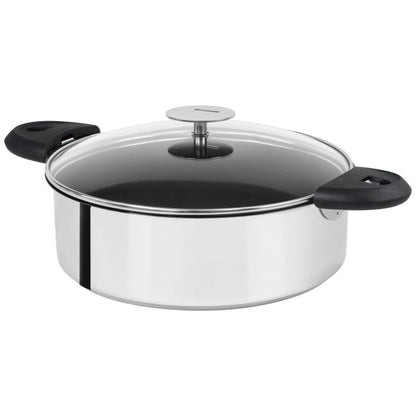 Sauteuse antiadhésive en inox amovible