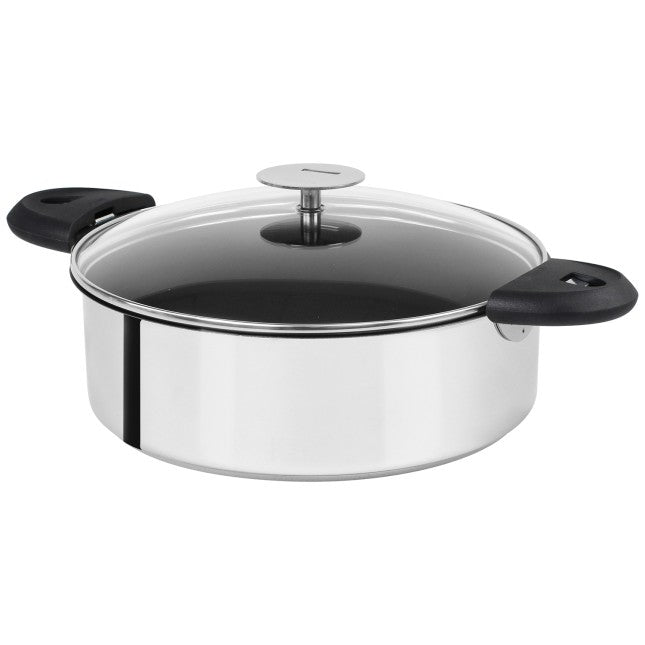 Sauteuse antiadhésive en inox amovible