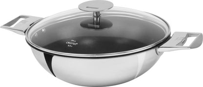 Wok en inox antiadhésif Exceliss®+ Ø28 cm - poignée amovible